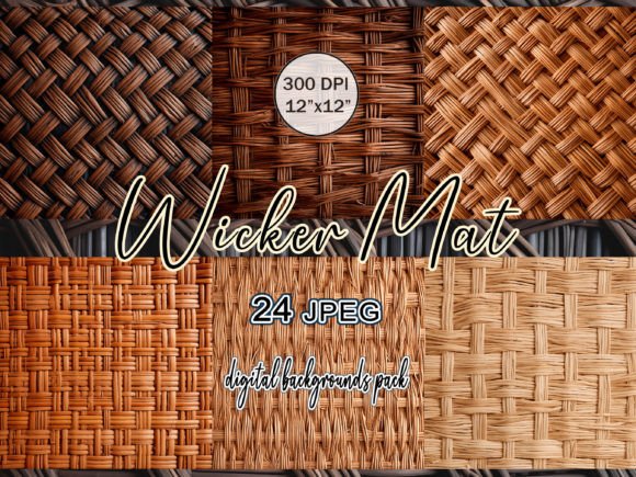 Download Wicker Mat Digital Background JPG Bundle - Jpg bundle Collection