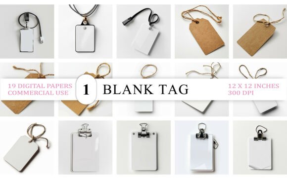 Download Blank Tag Mockup JPG Bundle - Premium Resources