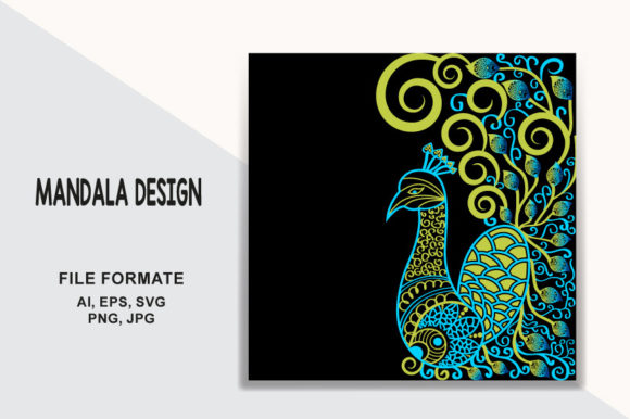 Download Artistic Mandala Peacock Animal Symbol - Artistic mandala Collection
