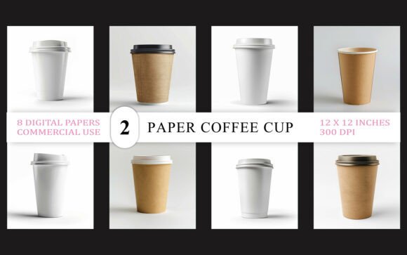 Download Blank Paper Coffee Cup Mockup JPG Bundle - Premium Resources
