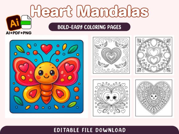 Download Heart Mandalas Intricate Coloring Pages - Intricate Collection