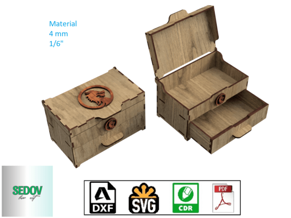 Download Laser Cut Board Games Box or Jewelry Box - Jewelry Collection