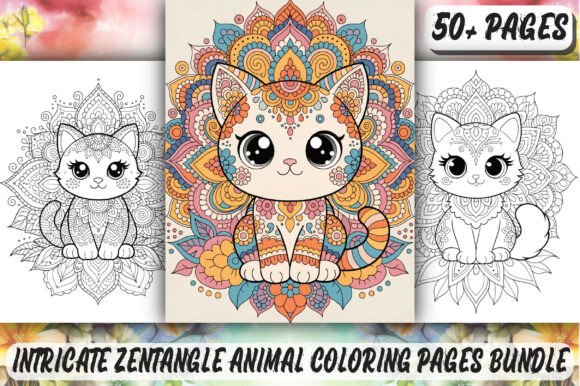 Download Intricate Zentangle Animal Coloring Page - Intricate Collection
