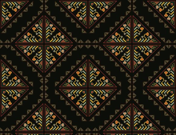 Download Geometric Floral Embroidery Pattern - Embroidery pattern Collection
